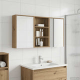 Bathroom Cabinet Set 3 pcs 126 x 16 x 62.5 cm Engineered wood 3403831