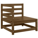 2 Piece Garden Lounge Set Honey Brown Solid Pinewood 805693