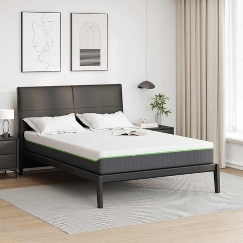 Mattress White and Grey 140 x 190 cm Pocket Spring 4106365