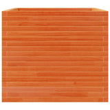 Garden Planter Wax Brown 80x80x68.5 cm Solid Wood Pine 3282481