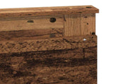 Bed Frame with Headboard Old Wood 120 x 200 cm Solid Pine Wood 3410118