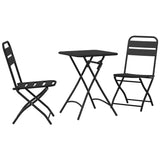 Bistro Set 3 pcs Anthracite Steel 42002954