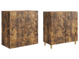 Cabinet Set 2 pcs Smoked Oak Engineered Wood 3416696