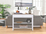 Console Table Hallway Side Desk 1 Drawer 2 Shelves Worktop Handle Retro Elegant Style Home Display T3398P328355