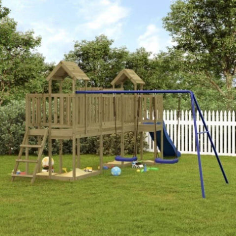 ZNTS Outdoor Playset Impregnated Wood Pine 3155848