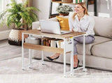 80 cm Drop Leaf Writing Work Desk - Natural Wood Finish T3398P343023