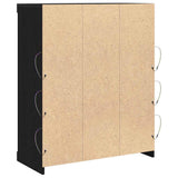 LED Sideboard Black Oak 81 x 37 x 100 cm Engineered Wood 863050