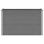 Garden Raised Bed WPC 150x50x91 cm Grey 43608