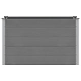 Garden Raised Bed WPC 150x50x91 cm Grey 43608