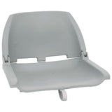 2 Piece Foldable Boat Seat Set Grey 272237