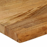 Table Top Live Edge 120x40x3.8 cm Solid Wood Mango 370494