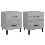 Bedside Cabinets 2 pcs Grey Sonoma 40x35x47.5 cm 817294
