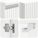 Bathroom Furniture Set 3 pcs White 33 x 34.5 x 160 cm 3406063