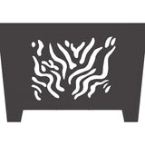 Fire Pit Black 60 x 60 x 40 cm Steel 858914