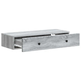 Wall-Mounted Side Table Grey Sonoma 87.5 x 34.5 x 17 cm 899181