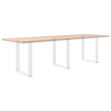 Dining Table Legs U-Shaped 3 pcs White 70x cm Steel 4013201