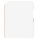 Bedside Cabinet with LED Lights White 50x40x45 cm 836763