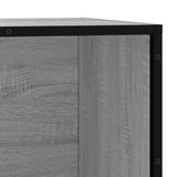 Shoe Bench Grey Sonoma 80x40x53.5 cm Engineered Wood and Metal 849227
