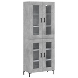 Highboard Concrete Grey 69.5x34x180 cm Engineered Wood 3198277