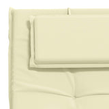 Sunlounger Cushion GEMERT 100% Polyester Cream 190 x 50 x 9 cm 947502