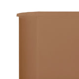 3-panel Wind Screen Fabric 400x160 cm Taupe 47151