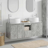 Bathroom Cabinet Set 3 pcs Concrete Grey 49.5 x 44.5 x 66 cm 3405720