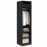 Wardrobe with Shelf Black Oak 50 x 50 x 200 cm Engineered Wood 875011