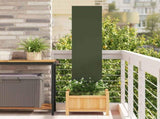 Garden Privacy Screen Olive green 32 x 140 cm Cold-rolled steel 876220