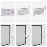 Basement Window "RISOR" 110x50 cm Tilt&Turn DIN Left White 4108327