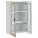 Wall Glass Cabinet PORTO Sonoma Oak 60 x 31 x 100 cm 885527
