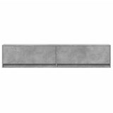 TV Wall Cabinet with LED Concrete Grey 180x31x38 cm 3307950