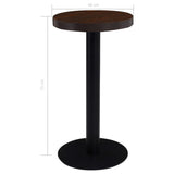 Bistro Table Dark Brown 40 cm MDF 286416
