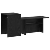 Console Table Black Oak 91.5 x 35 x 38.5 cm Engineered Wood 891161