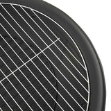 2-in-1 Fire Pit and BBQ with Poker 56x56x49 cm Steel 313352