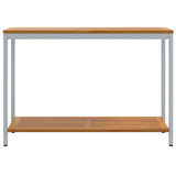 Outdoor Table with Storage Natural and Grey 110 x 35 x 75 cm 4010609