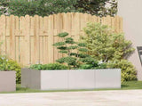 Planter 120x80x40 cm Stainless Steel 860749