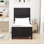 ZNTS Bed Frame Black 80x200 cm Velvet 3344971