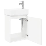 Bathroom Vanity Unit with Tap White 45.5 x 22.5 x 84 cm 889511
