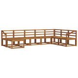 Outdoor Sofa Set 8 pcs Natural Solid Acacia Wood 3366827
