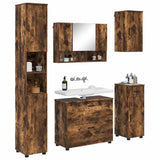Bathroom Furniture Set 5 pcs Smoked Oak 3393078