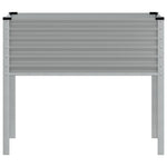 ZNTS Garden Planter Grey 100x41x90 cm Steel 4008970