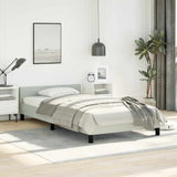 Bed Frame without Mattress Light Grey Twin XL Velvet 347600