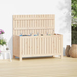 ZNTS Garden Storage Box 115x49x60 cm Solid Wood Pine 823836