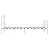 ZNTS 285302 Bed Frame White Metal 120x200 cm