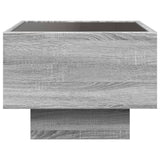 Bedside Table with Infinity LED Grey Sonoma 40x40x30 cm 3284068