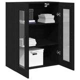 Wall Cabinet Black Oak 69.5 x 34 x 90 cm Engineered Wood 862170