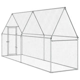 Chicken Cage Silver 100x100x190 cm Galvanised Steel 172549