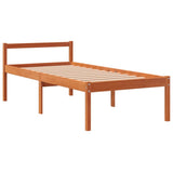 Senior Bed without Mattress Wax Brown 75x190 cm Small Single Solid Wood Pine 844150