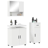 Bathroom Furniture Set 3 pcs White Engineered wood & Metal 3392953
