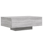 ZNTS Coffee Table with LED Lights Grey Sonoma 85x55x31 cm 836614